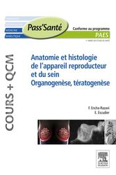 Anatomie et histologie de l'appareil reproducteur et du sein   Organogenèse, Tératogenèse (Cours + QCM)